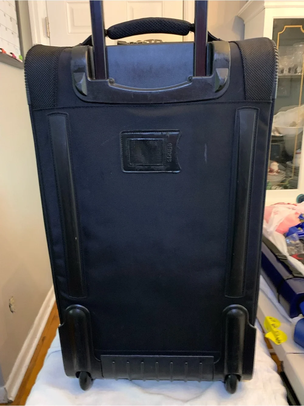 eBags Rolling Black Carry On Suitcase Luggage Convertible Backpack EB2066-25W